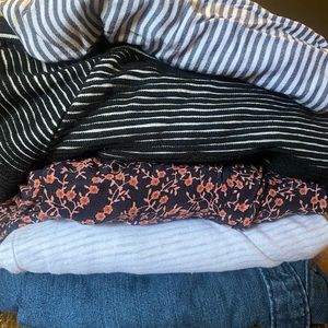 Bundle of 5 Work Tops - FP, Anthro, Loft, Universal thread